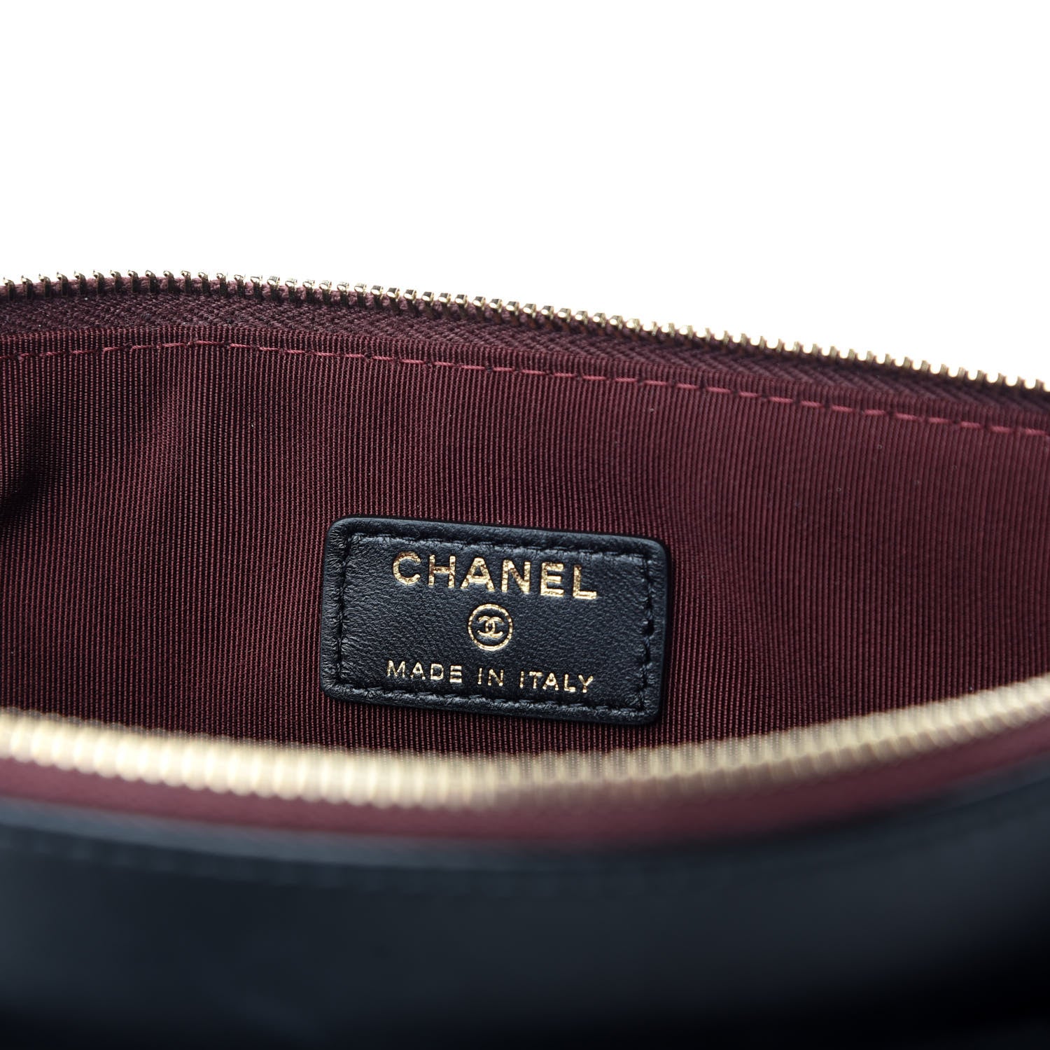 Chanel Lambskin Quilted Medium Flap Cosmetic Case Black 6 of 7