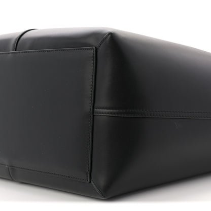 Saint Laurent Smooth Calfskin Maxi Trapezoid Shopping Tote Black 9 of 11