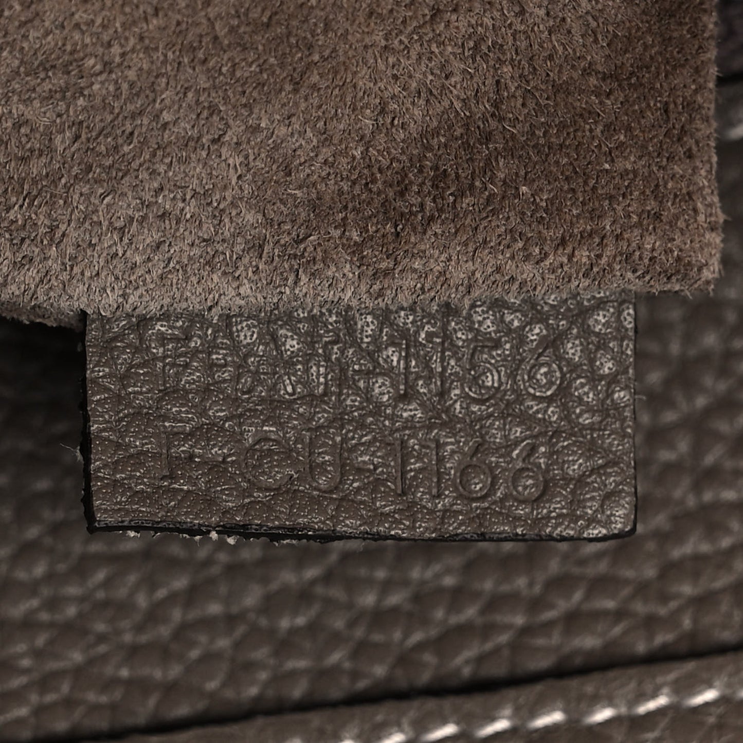 Drummed Calfskin Mini Luggage Souris