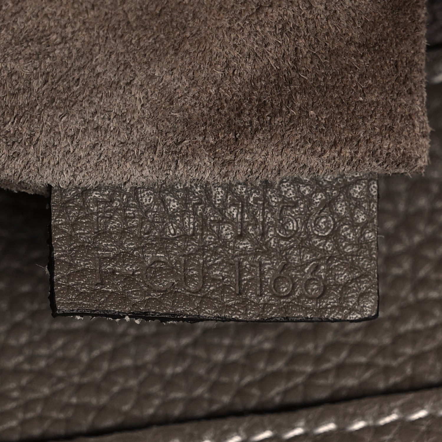 Celine Drummed Calfskin Mini Luggage Souris 6 of 12