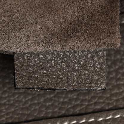 Celine Drummed Calfskin Mini Luggage Souris 6 of 12