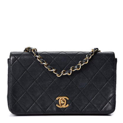 Chanel Lambskin Quilted Small Single Flap Black 1 of 10