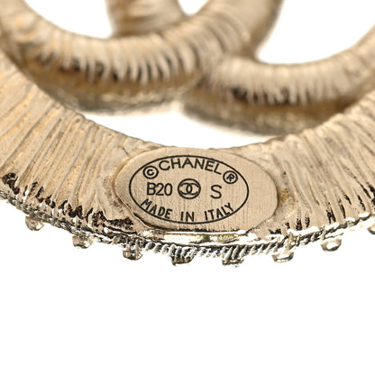 Chanel Crystal CC Vendome Round Earrings Gold 4 of 6