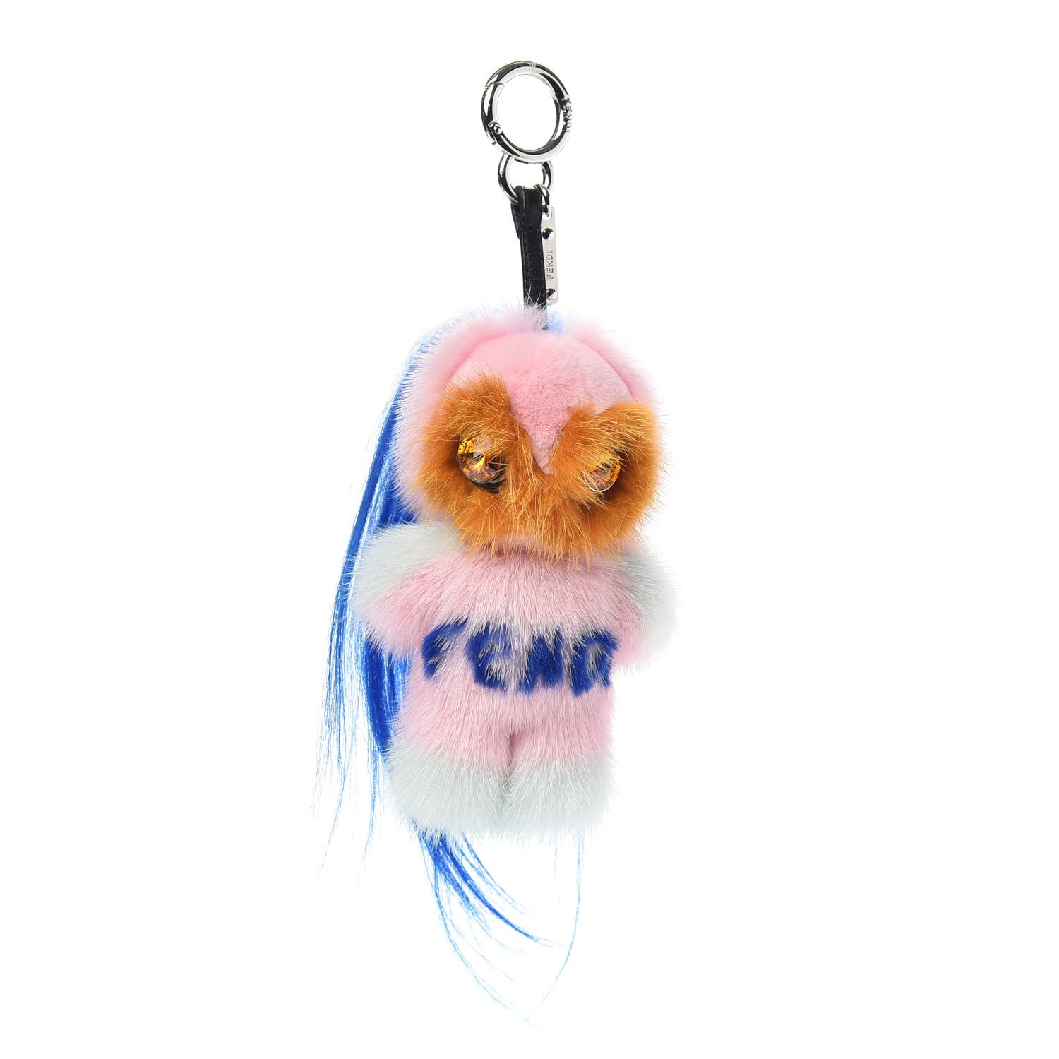 Fendi Mink Fur Crystal Fendirumi Piro-Chan Monster Bag Bug Charm Marshmallow 1 of 3