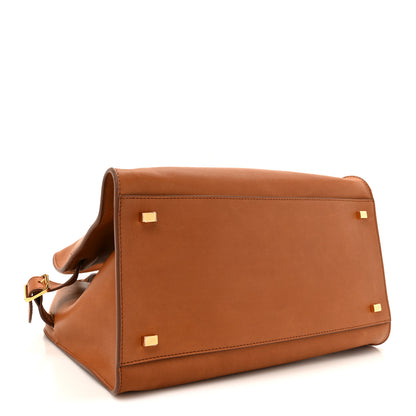 The Row Polished Saddle Calfskin Soft Margaux 12 Cuir 4 of 13