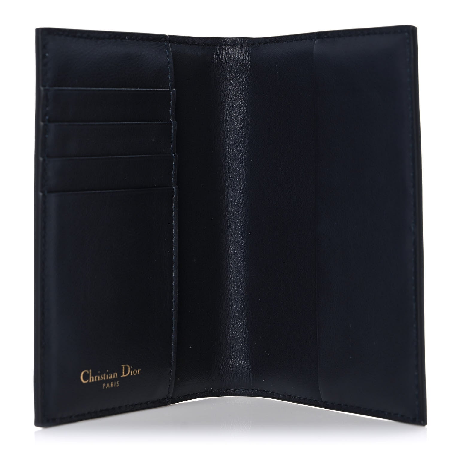 Christian Dior Calfskin Oblique Passport Holder Blue 5 of 9