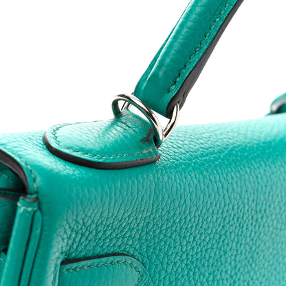 Hermes Taurillon Clemence Kelly Retourne 32 Bleu Paon 16 of 18