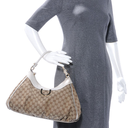 Gucci Monogram D Gold Large Hobo Off White 2 of 7