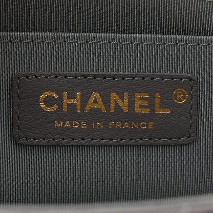 Chanel Calfskin Chevron Quilted Large Statement Flap Grey 6 of 10