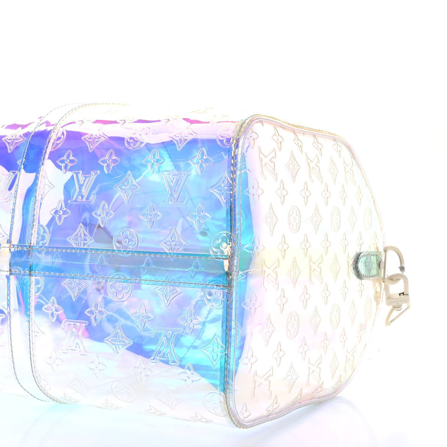 Louis Vuitton PVC Monogram Keepall Bandouliere 50 Iridescent Prism 9 of 9