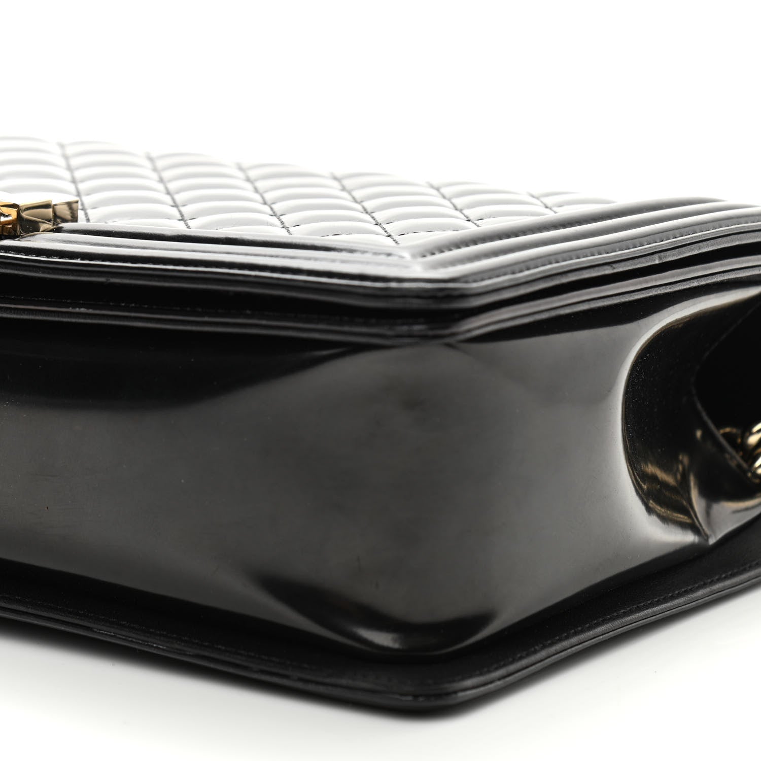 Chanel Iridescent Glazed Calfskin Quilted New Medium Boy Flap Black 9 of 10