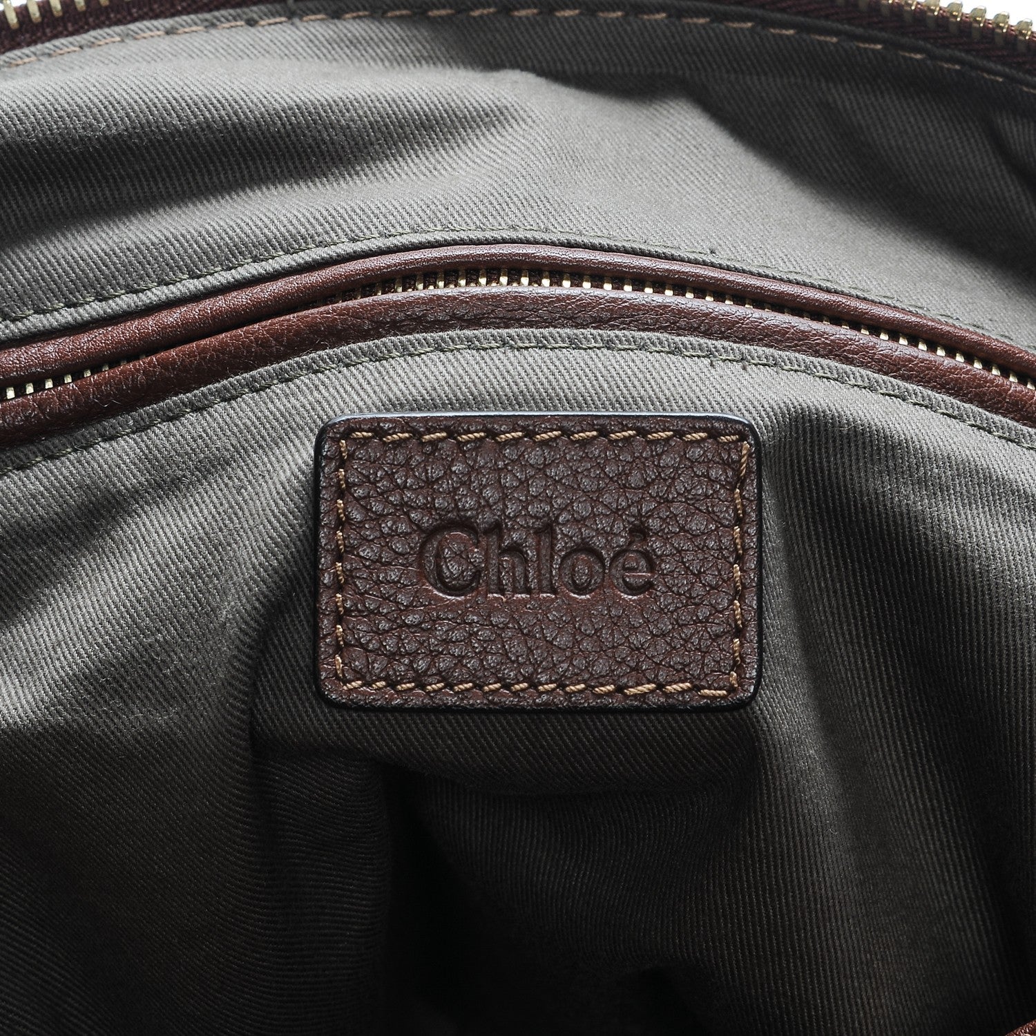 Chloe Calfskin Large Marcie Satchel Oak 5 of 6