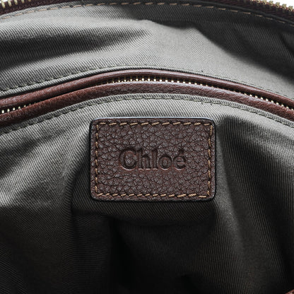 Chloe Calfskin Large Marcie Satchel Oak 5 of 6