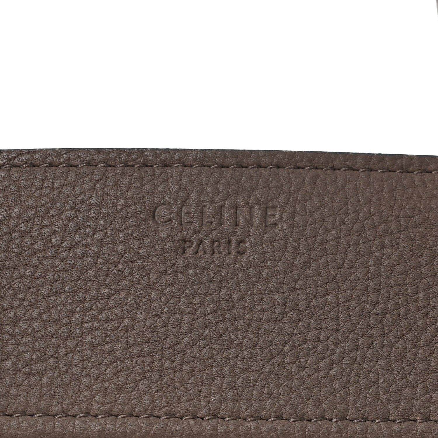 Celine Supple Calfskin Medium Phantom Luggage Grey Blue 6 of 14