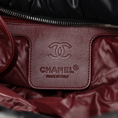 Chanel Nylon Quilted Large Coco Cocoon Tote Black 6 of 11