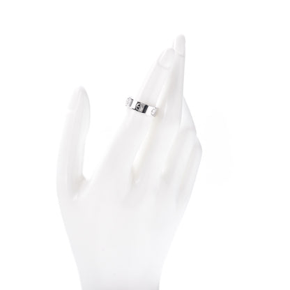 Cartier 18K White Gold 5.5mm LOVE Ring 49 4.75 2 of 4