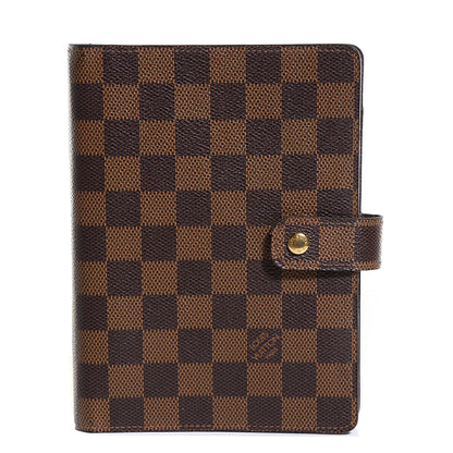 Louis Vuitton Damier Ebene Medium Ring Agenda Cover 1 of 8