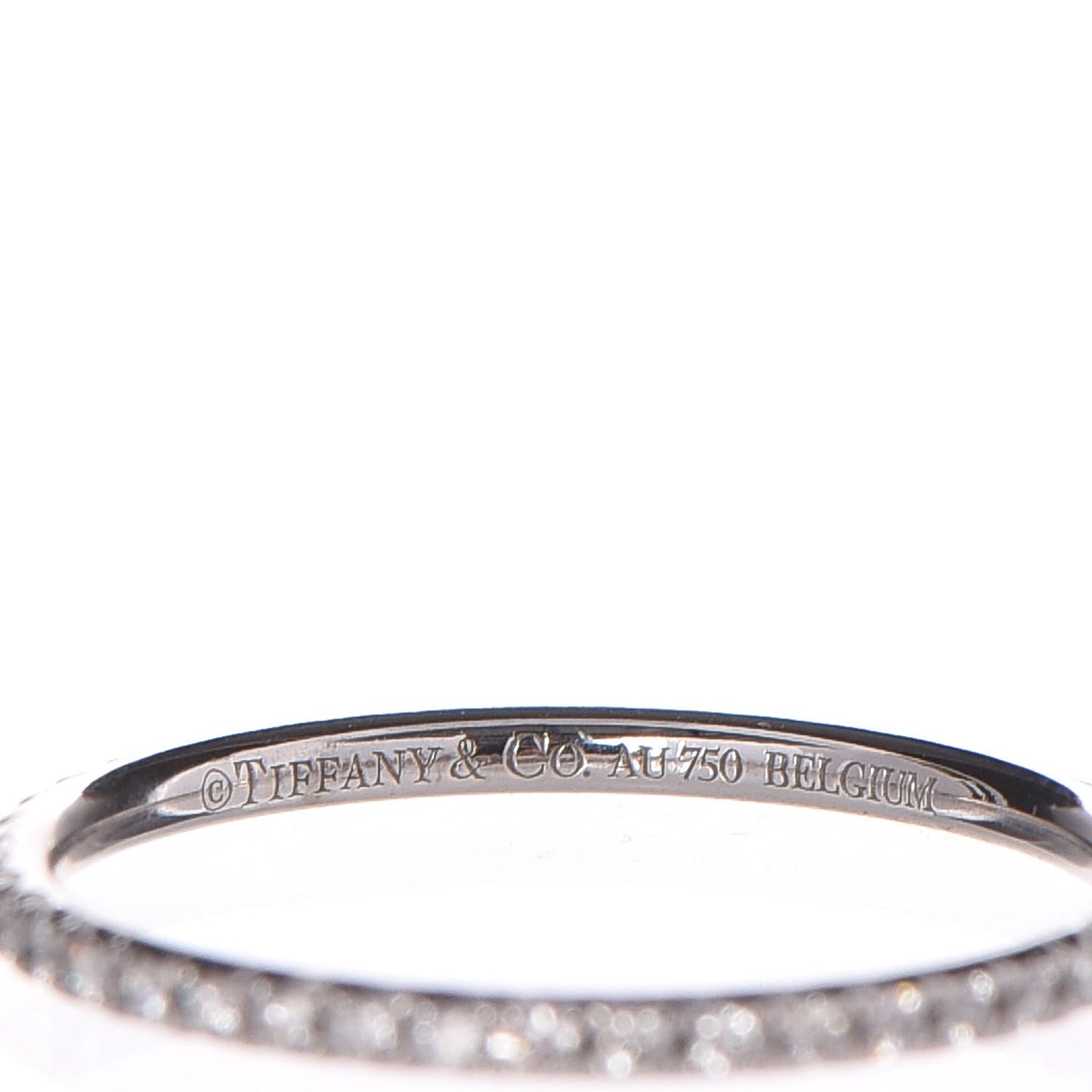 18K White Gold Diamond Metro Ring 51.9 6