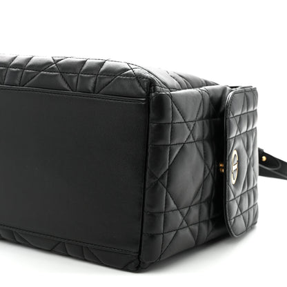 Christian Dior Lambskin Macrocannage Large D-Dream Bag Black 10 of 11