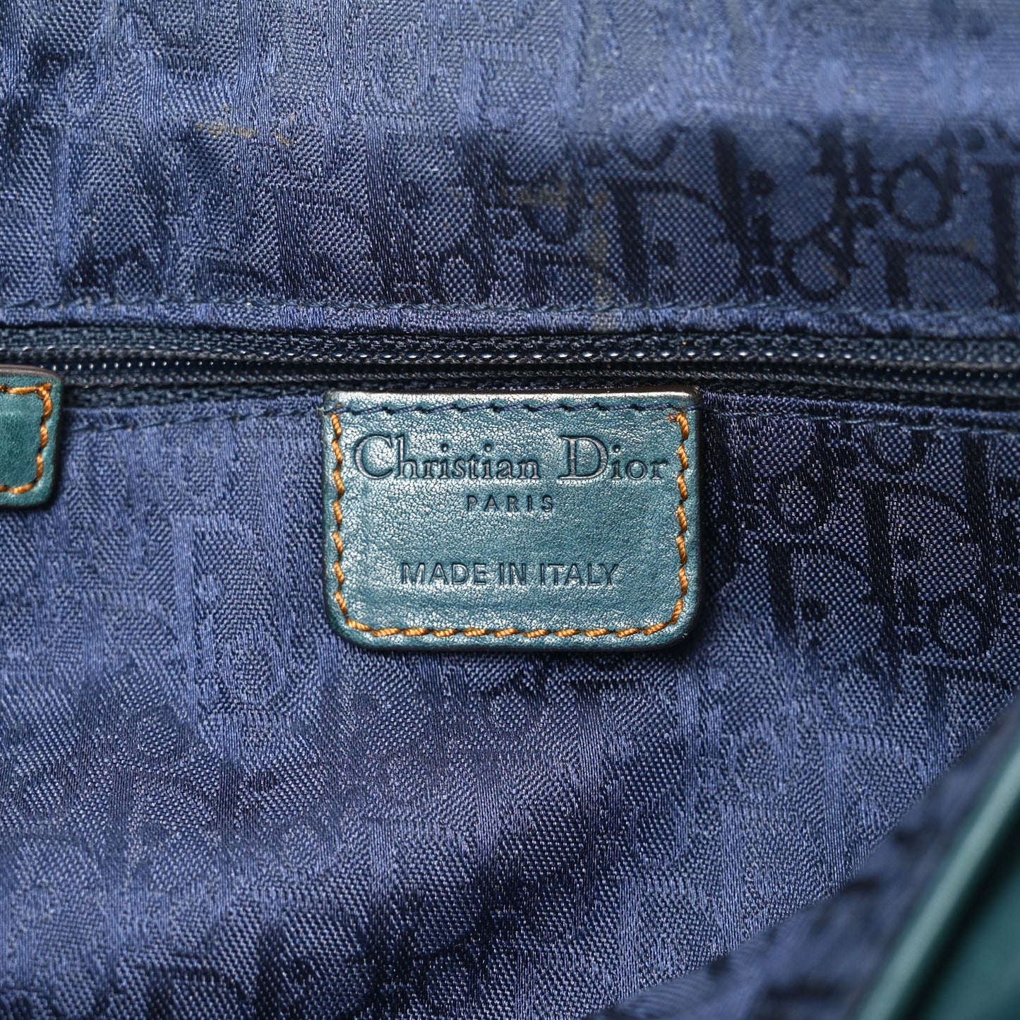 Calfskin Medium Gaucho Double Saddle Bag Dark Blue