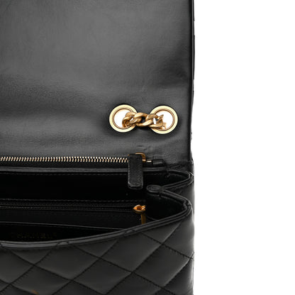 Chanel Lambskin Quilted Medium Pillow Crush Flap Black 11 of 15