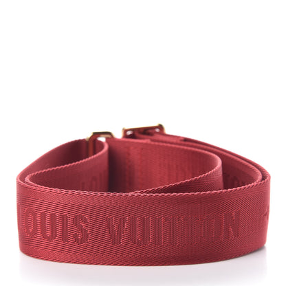 Louis Vuitton Monogram Denim Multi Pochette Accessories Shoulder Strap Red 2 of 2