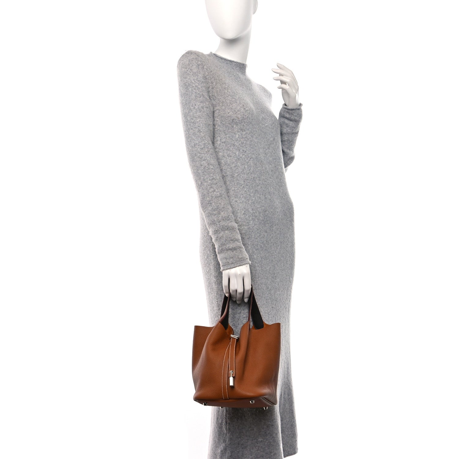 Hermes Taurillon Clemence Swift Eclat Picotin Lock 22 MM Gold Ebene 2 of 10