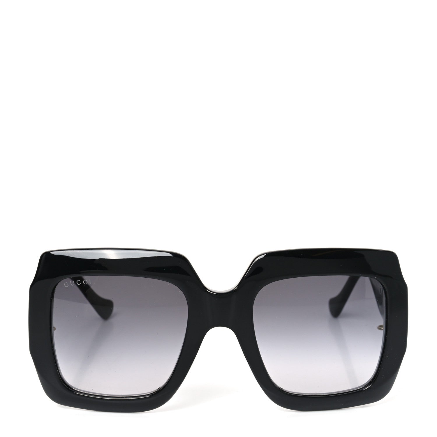 Gucci Acetate Square Frame Chain Sunglasses GG1022S Black 2 of 8