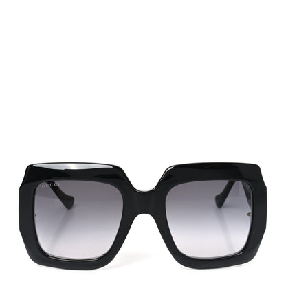 Gucci Acetate Square Frame Chain Sunglasses GG1022S Black 2 of 8