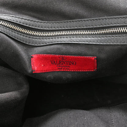 Valentino Garavani Vitello Rockstud Dome Shopper Black 6 of 14