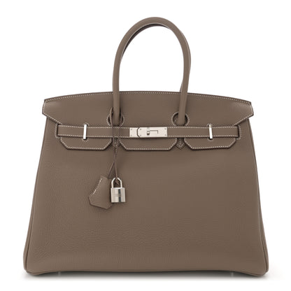 Hermes Togo Birkin 35 Etoupe 1 of 14