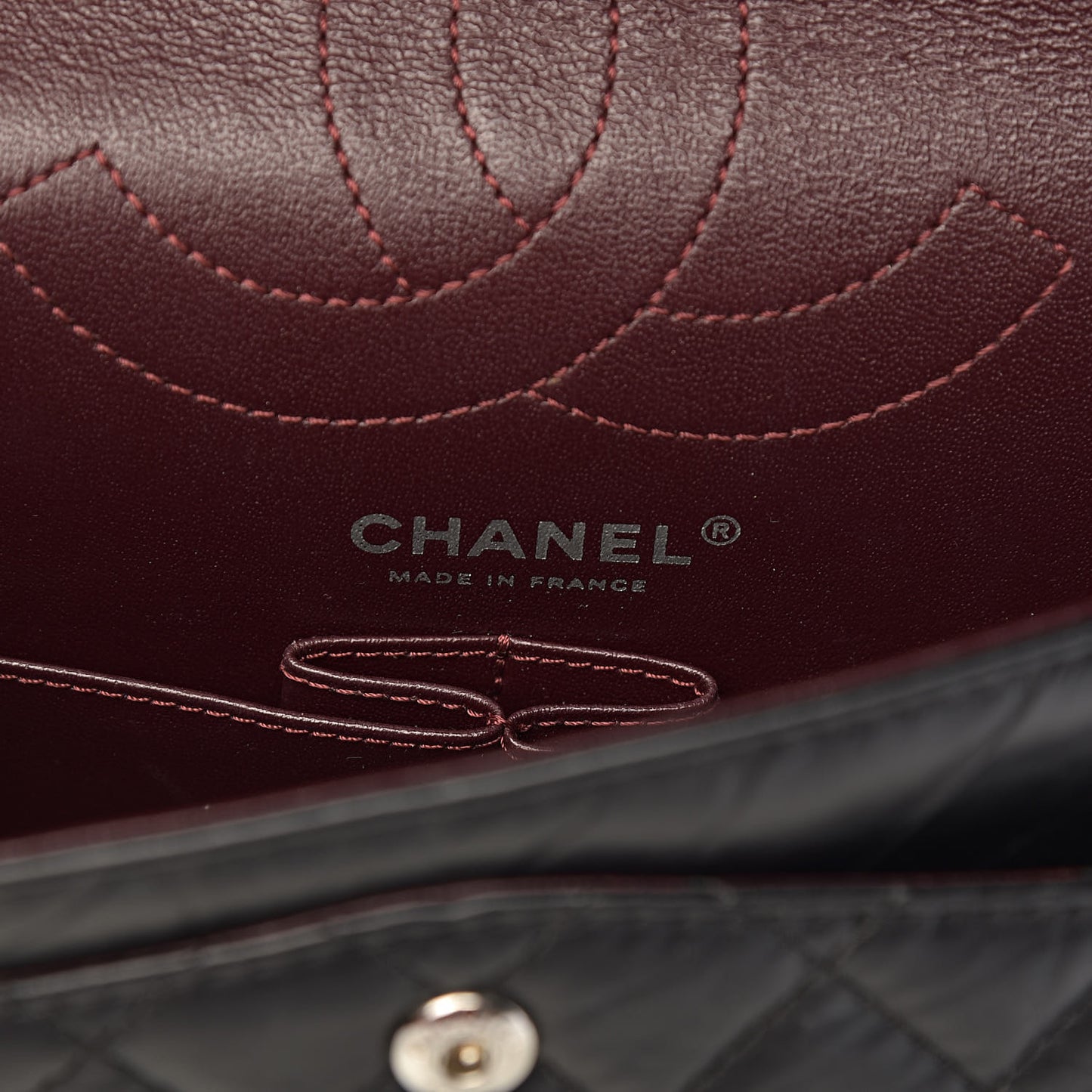 Aged Calfskin Quilted 2.55 Reissue 225 Flap Black
