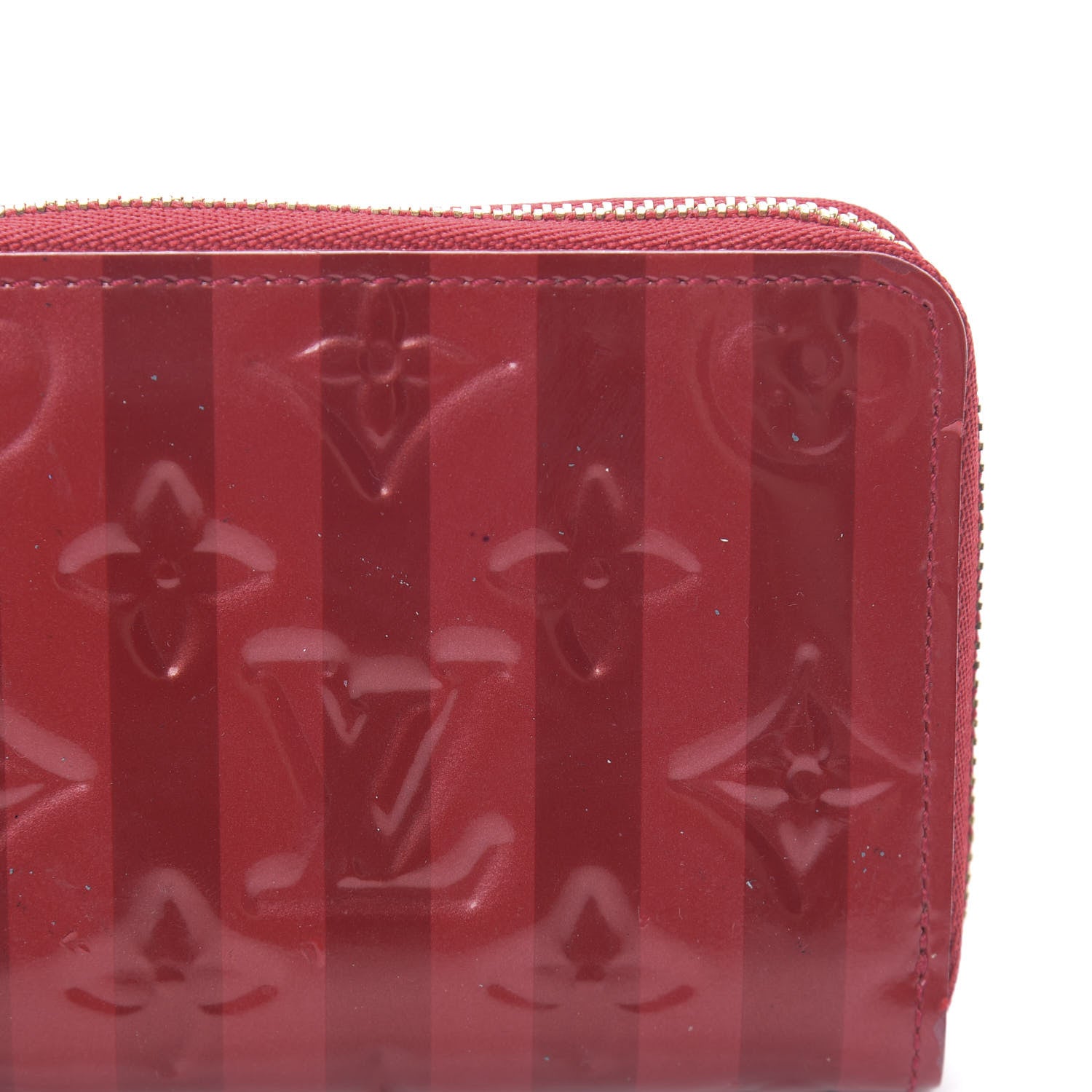 Louis Vuitton Vernis Rayures Zippy Coin Purse Pomme D'Amour 8 of 9