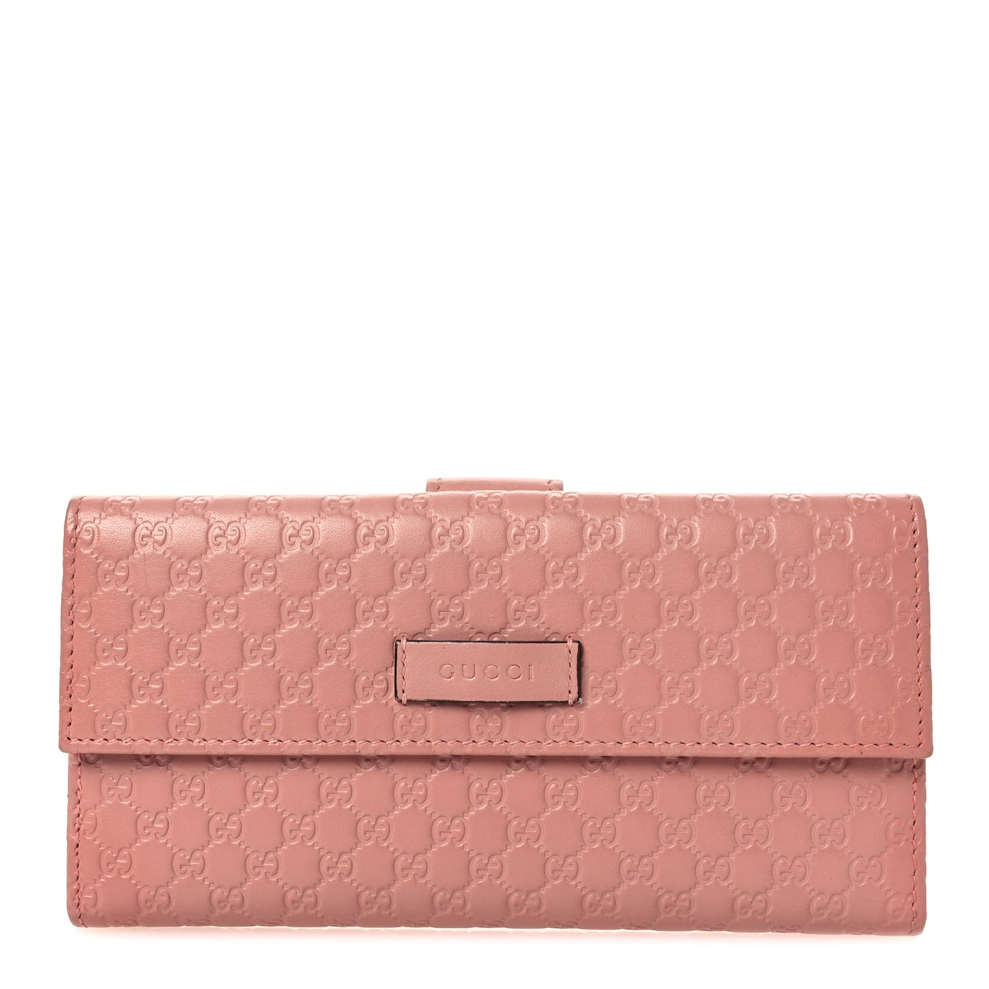 Microguccissima Continental Flap Wallet Soft Pink