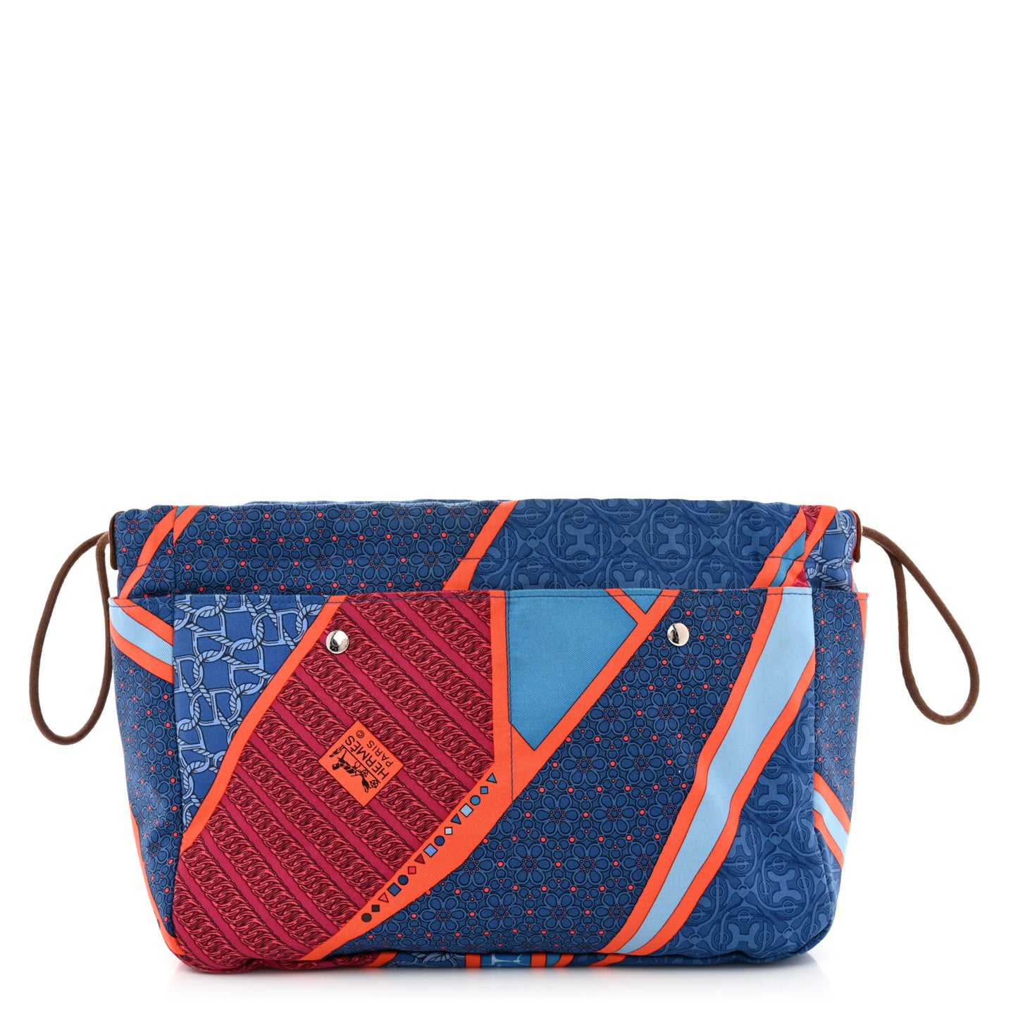 Silk Carre en Cravates Fourbi 20 PM Pouch Bleu Saphir