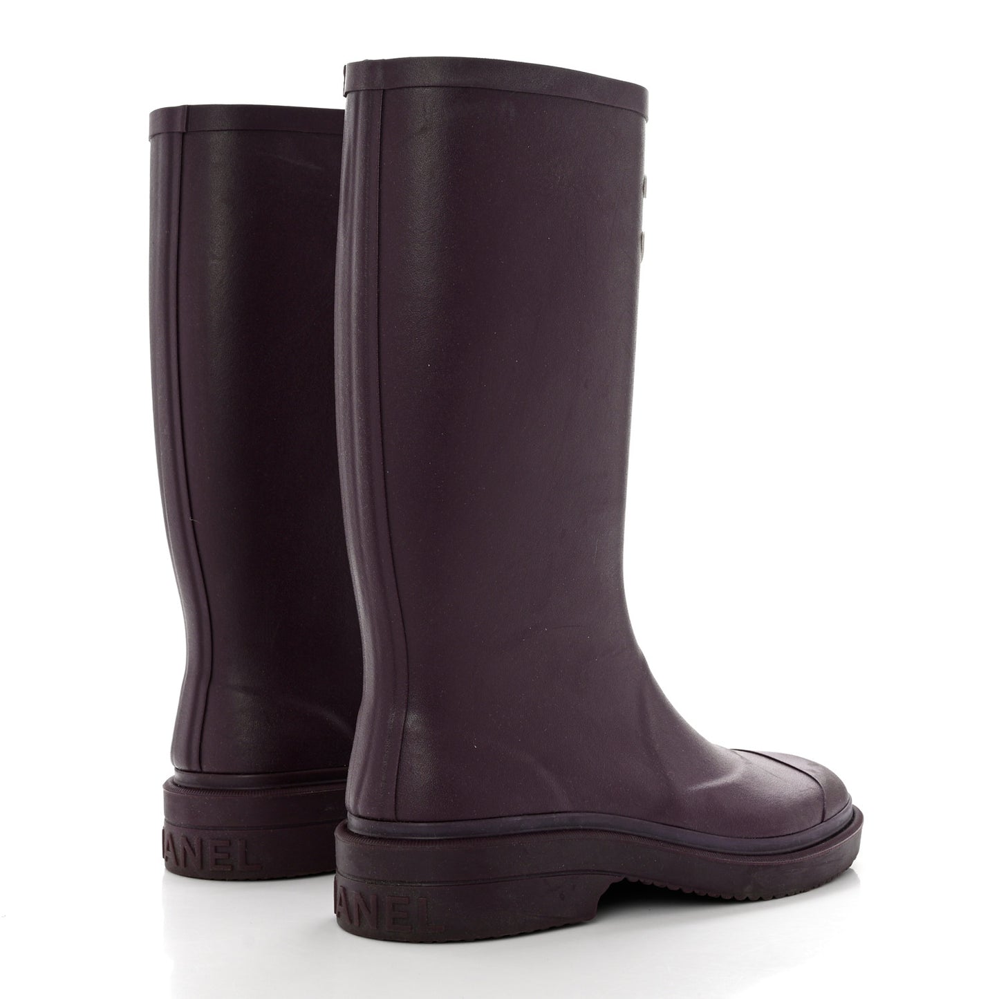 Caoutchouk CC High Boots 37 Dark Purple