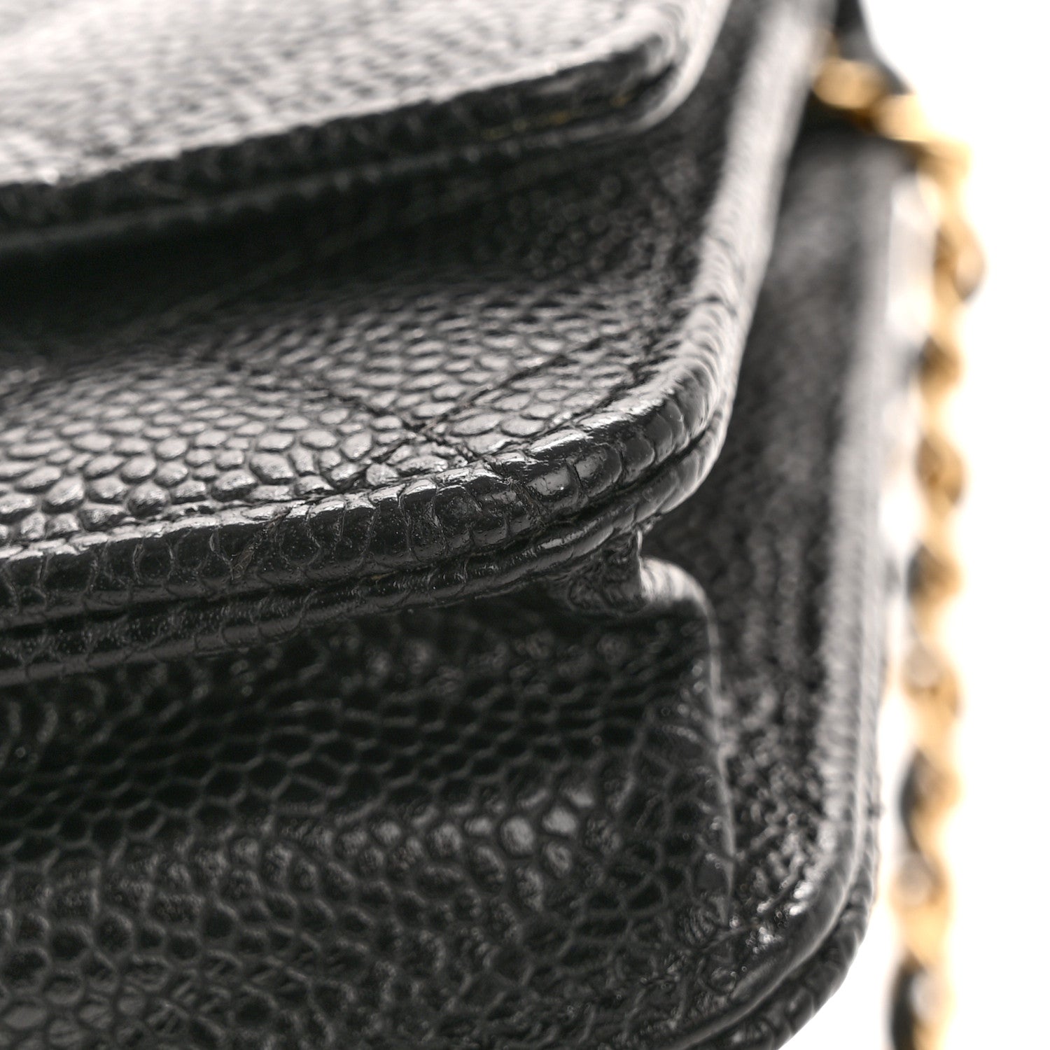 Chanel Caviar Quilted Wallet On Chain WOC Black 12 of 13