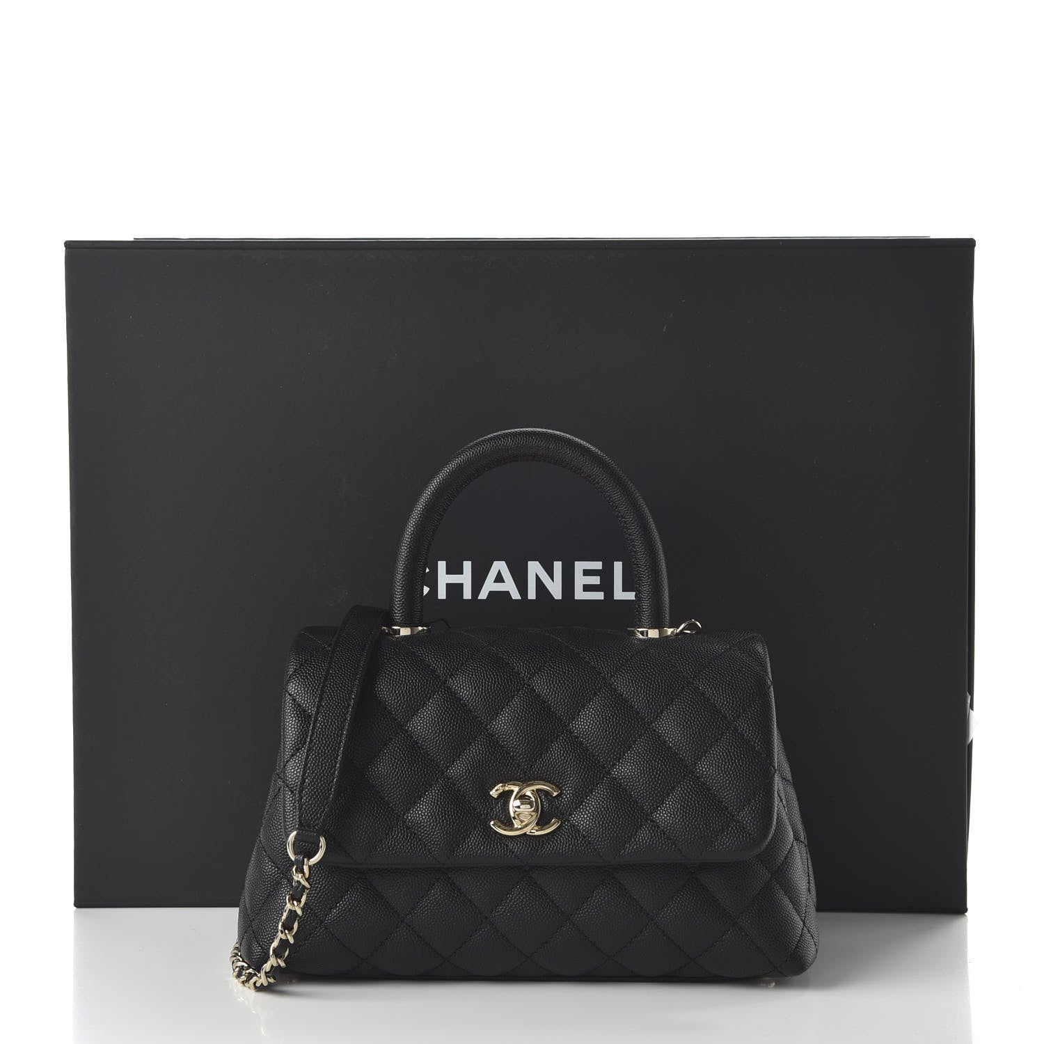 Chanel Caviar Quilted Mini Coco Handle Flap Black 11 of 11