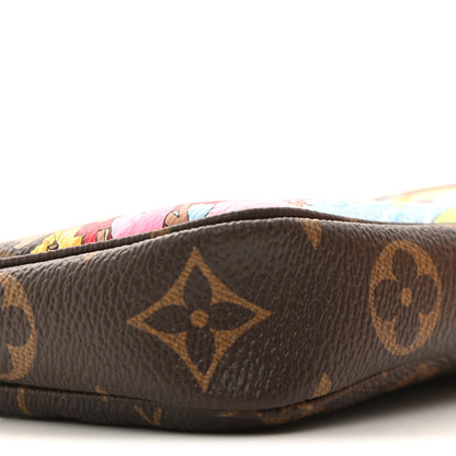 Louis Vuitton Monogram 2021 Christmas Animation Japanese Garden Mini Pochette Accessories  Wisteria Pink 10 of 12