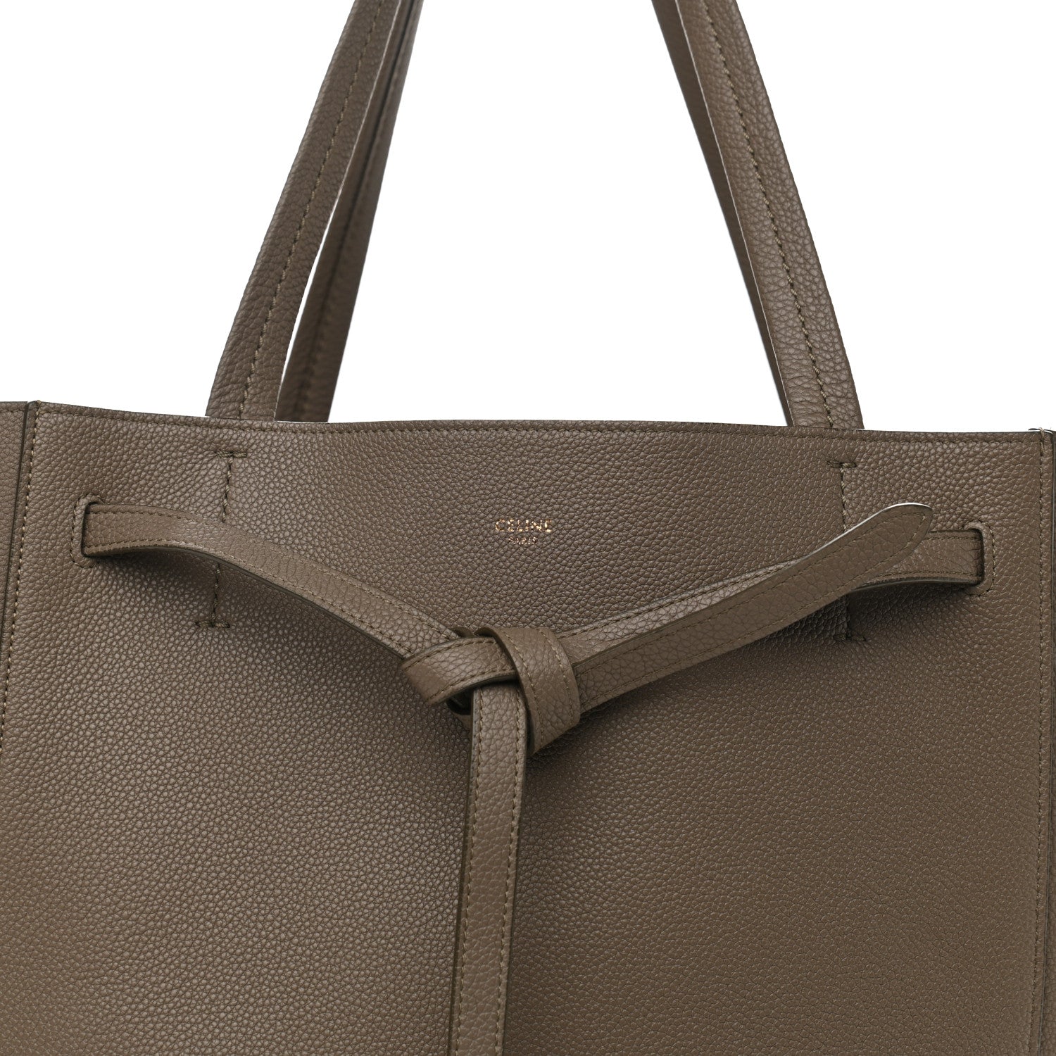 Celine Soft Grained Calfskin Medium Belt Cabas Phantom Taupe 7 of 10