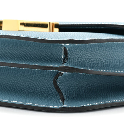 Hermes Epsom Constance 18 New Blue Jean 9 of 10