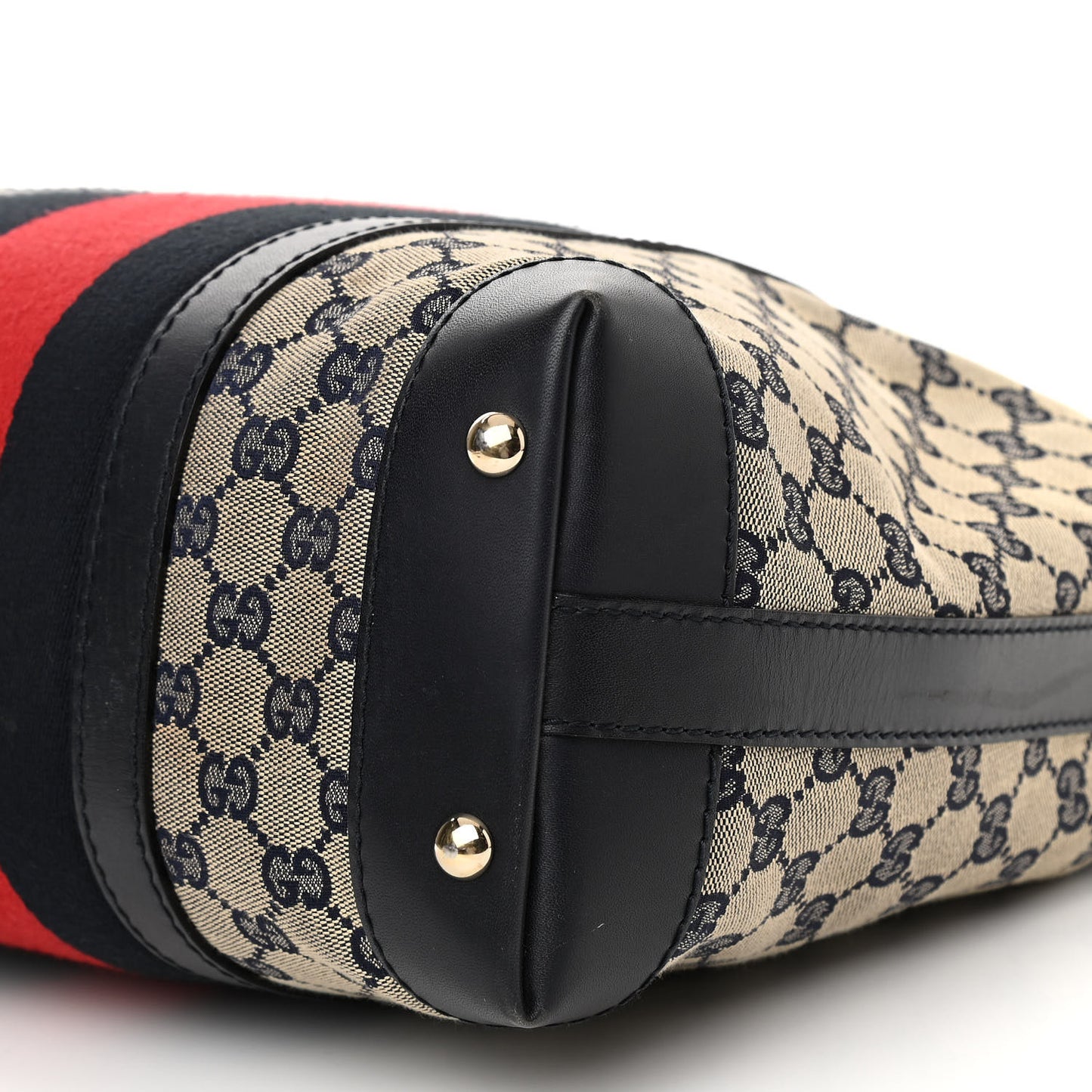 Monogram Vintage Web Medium Hobo Navy
