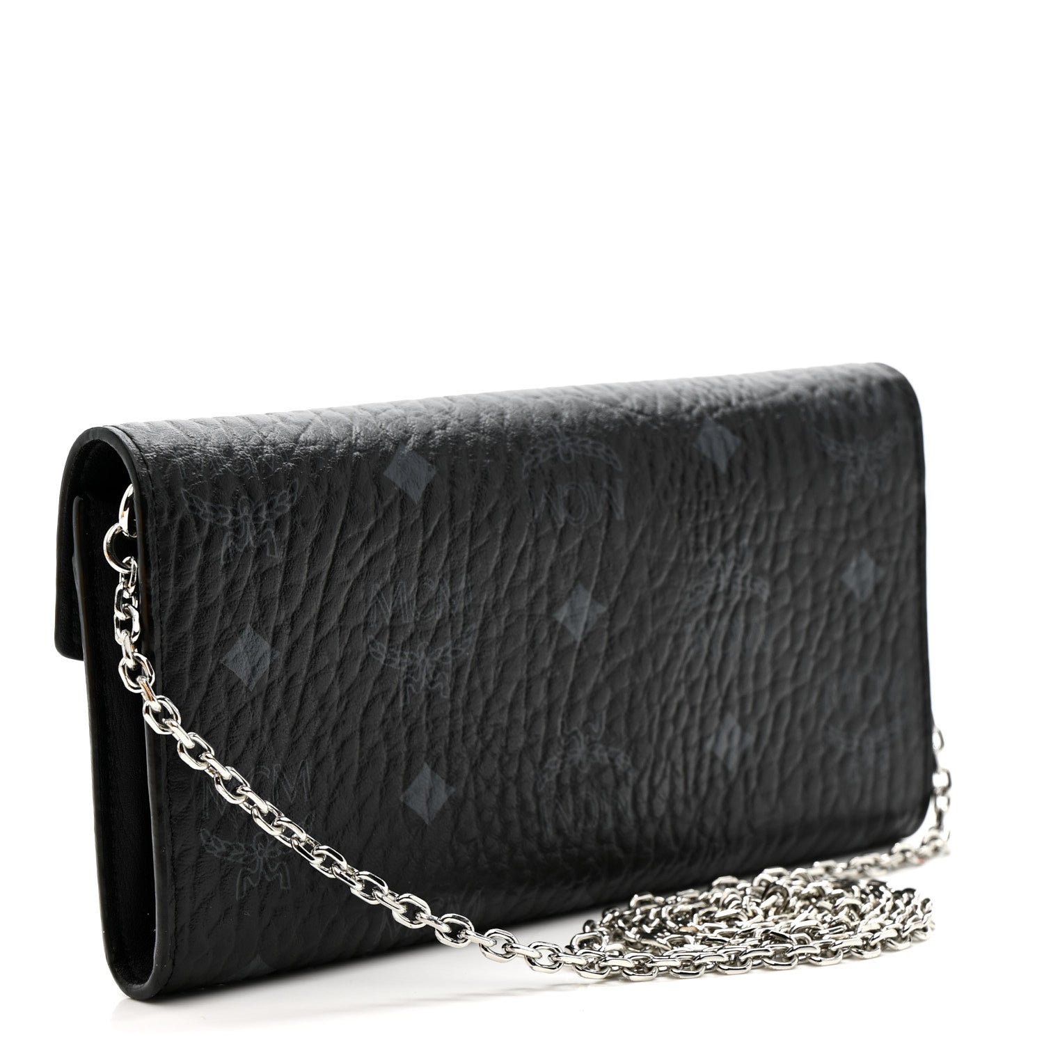 MCM Visetos Large Patricia Wallet On Chain Black 3 of 14