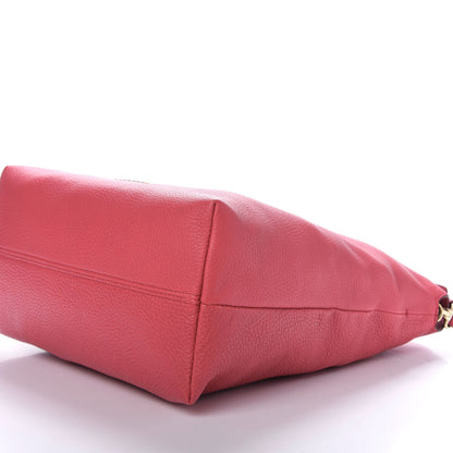 Burberry Grainy Calfskin Medium Cale Hobo Pink Azalea 7 of 11