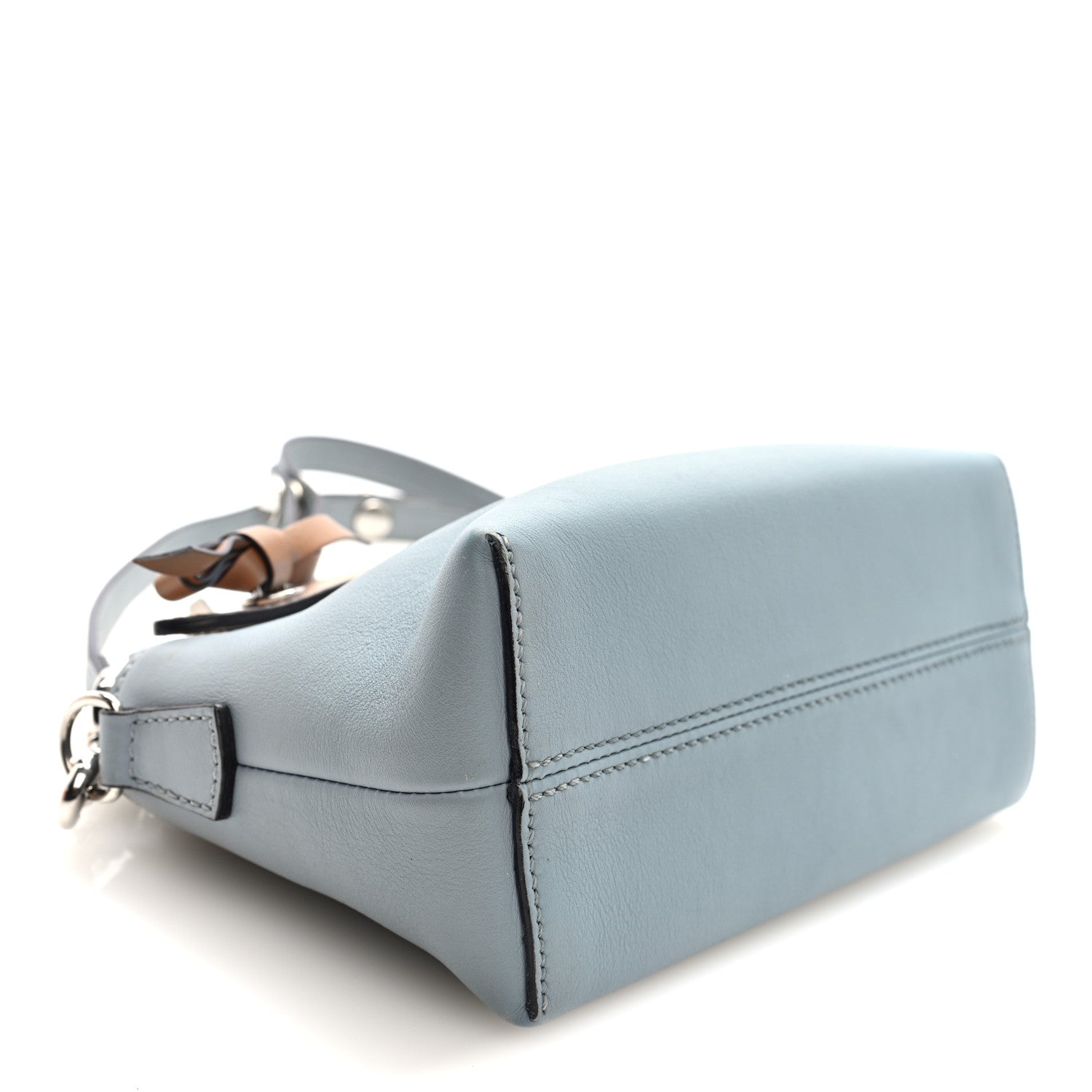 Fendi Vitello Dolce 4 Color Mini By The Way Boston Bag Blue Multicolor 4 of 10