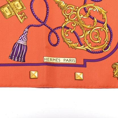 Hermes Silk Keys Les Cles Scarf 90 4 of 6
