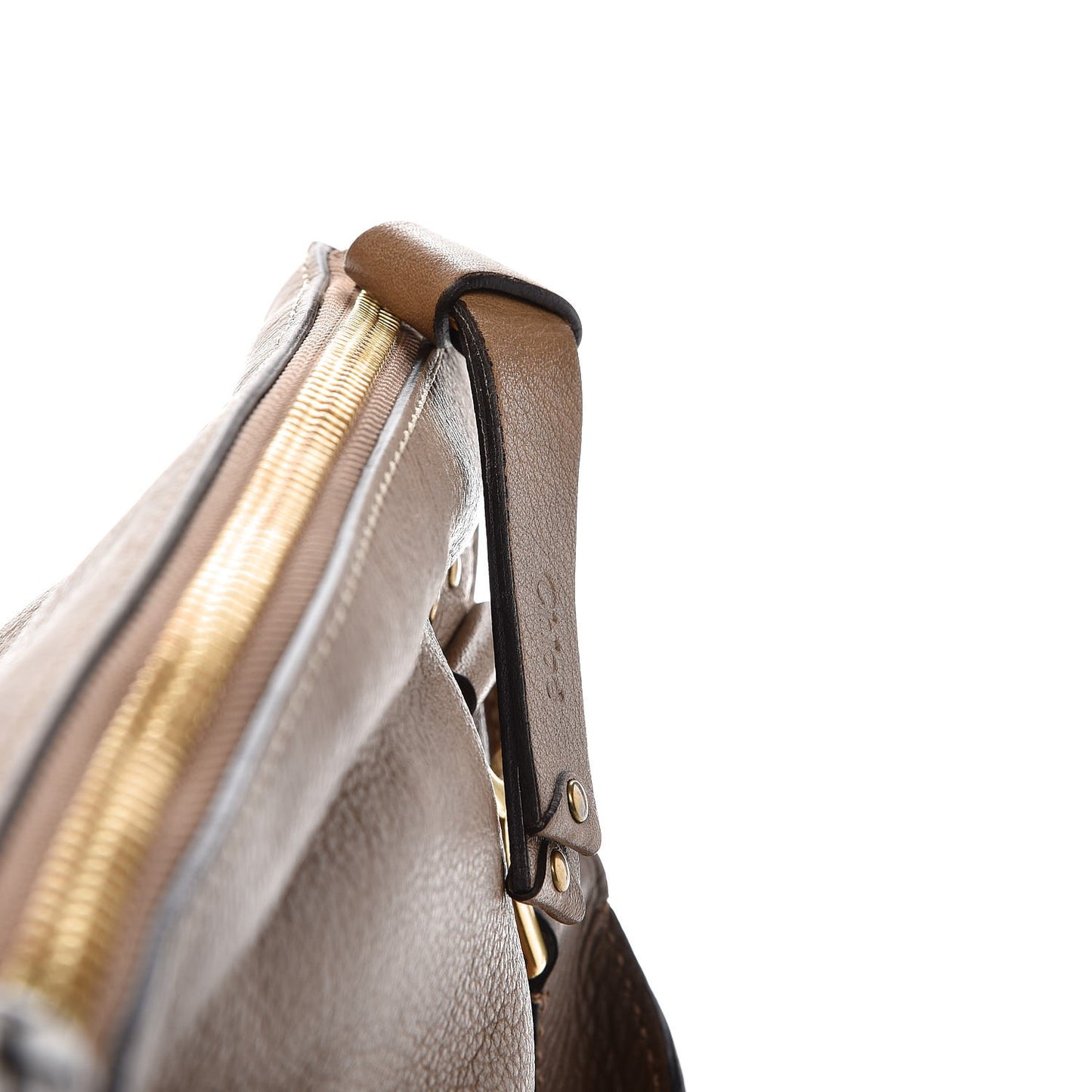 Calfskin Medium Marcie Satchel Sand Shell