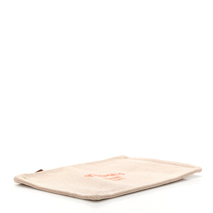 Hermes Toile Flat Yachting Pouch Orange 4 of 8