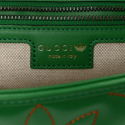 Gucci X Adidas Calfskin Matelasse Small GG Marmont Shoulder Bag Green 6 of 10