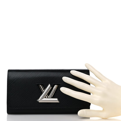 Louis Vuitton Epi Twist Wallet Black 2 of 10